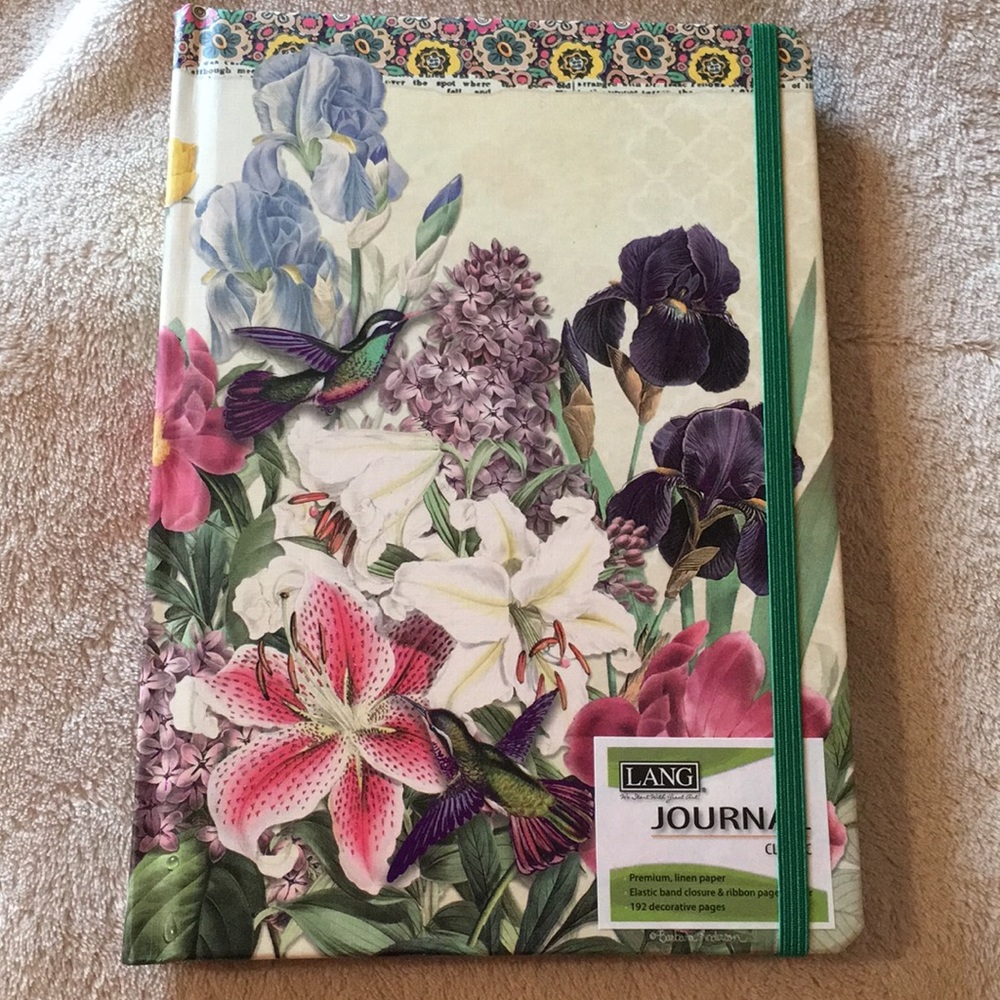 Hummingbird Botanical Journal Notebook NWT by Lang